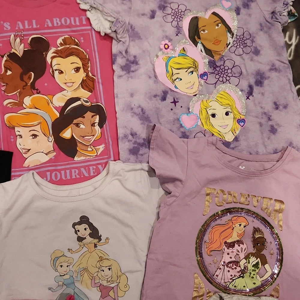 Bundle Lot Of Disney Princesses T-Shirts Tee Shirts T Shirts - Picture 5 of 6